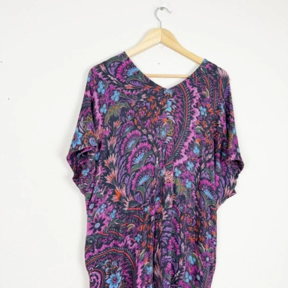 Peruvian Connection Paisley Thebes Maxi Dress Size Small - Picture 6 of 7